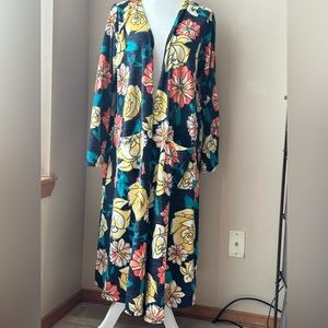 Lularoe size large floral long cardigan